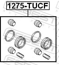 Febest 1275-TUCF - Ремкомплект, гальмівний супорт autozip.com.ua