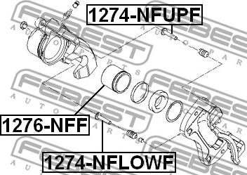 Febest 1276-NFF - Поршень, корпус скоби гальма autozip.com.ua