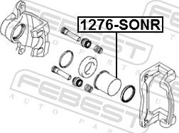 Febest 1276-SONR - Поршень, корпус скоби гальма autozip.com.ua