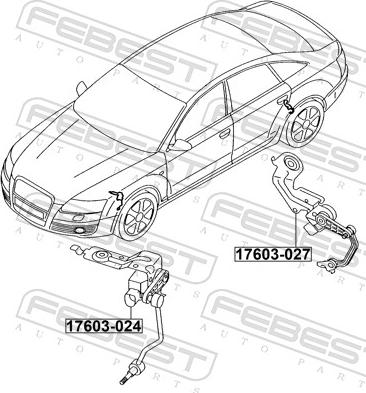Febest 17603-024 - Датчик, регулювання кута Нахил фар autozip.com.ua