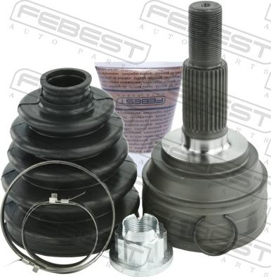 Febest 1710-Q7 - Шарнір, ШРУС, приводний вал autozip.com.ua