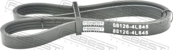 Febest 88126-4L845 - Поліклиновий ремінь autozip.com.ua