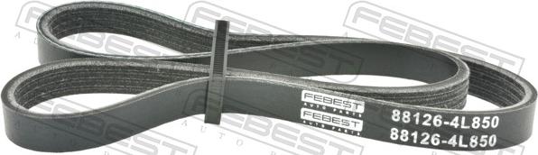 Febest 88126-4L850 - Поліклиновий ремінь autozip.com.ua