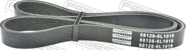 Febest 88128-6L1018 - Поліклиновий ремінь autozip.com.ua