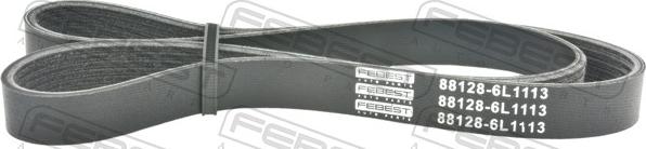 Febest 88128-6L1113 - Поліклиновий ремінь autozip.com.ua