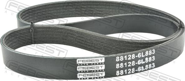 Febest 88128-6L883 - Поліклиновий ремінь autozip.com.ua