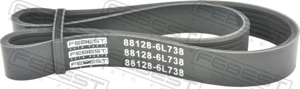 Febest 88128-6L738 - Поліклиновий ремінь autozip.com.ua