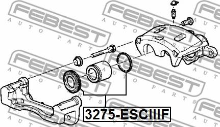 Febest 3275-ESCIIIF - Ремкомплект, гальмівний супорт autozip.com.ua