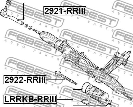 Febest LRRKB-RRIII - Пильник, рульове управління autozip.com.ua