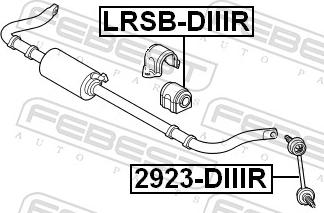 Febest 2923-DIIIR - Тяга / стійка, стабілізатор autozip.com.ua