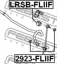 Febest LRSB-FLIIF - Втулка, стабілізатор autozip.com.ua