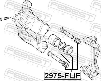 Febest 2975-FLIF - Ремкомплект, гальмівний супорт autozip.com.ua
