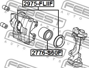 Febest 2975-FLIIF - Ремкомплект, гальмівний супорт autozip.com.ua