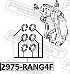 Febest 2975-RANGF - Ремкомплект, гальмівний супорт autozip.com.ua