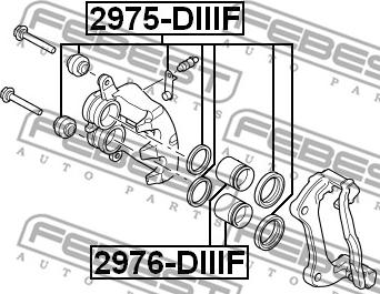 Febest 2976-DIIIF - Поршень, корпус скоби гальма autozip.com.ua