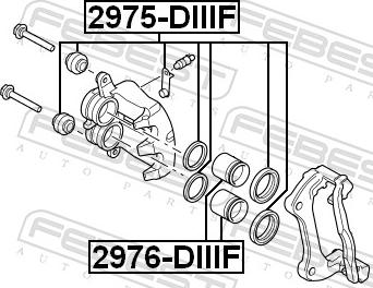 Febest 2976-DIIIF - Поршень, корпус скоби гальма autozip.com.ua