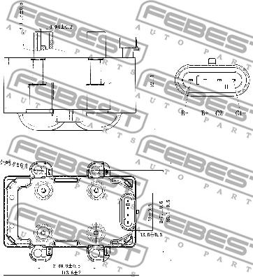 Febest 24640-002 - Котушка запалювання autozip.com.ua