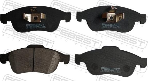 Febest 2401-CAPTF - Гальмівні колодки, дискові гальма autozip.com.ua