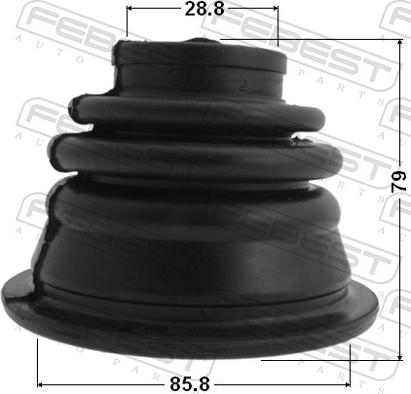 Febest 2415-01LH - Пильник, приводний вал autozip.com.ua