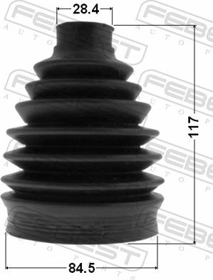 Febest 2417P-DUSTAWD - Пильник, приводний вал autozip.com.ua