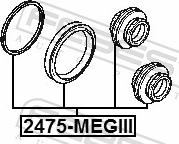 Febest 2475-MEGIII - Ремкомплект, гальмівний супорт autozip.com.ua