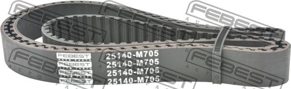 Febest 25140-M705 - Ремінь ГРМ autozip.com.ua