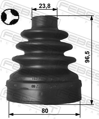 Febest 2515-C5X7 - Пильник, приводний вал autozip.com.ua