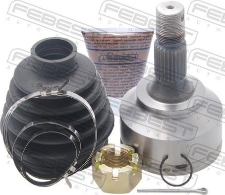 Febest 2510-30720 - Шарнірний комплект, ШРУС, приводний вал autozip.com.ua