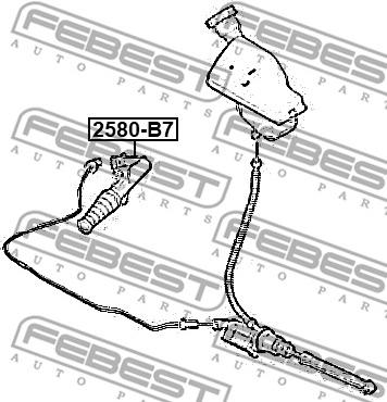 Febest 2580-B7 - Робочий циліндр, система зчеплення autozip.com.ua