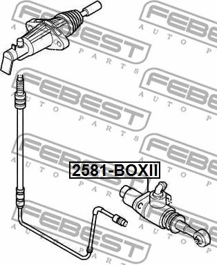 Febest 2581-BOXII - Головний циліндр, система зчеплення autozip.com.ua