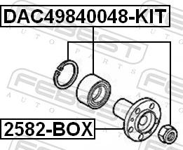 Febest 2582-BOX - Маточина колеса autozip.com.ua