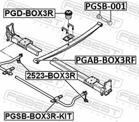Febest 2523-BOX3R - Тяга / стійка, стабілізатор autozip.com.ua