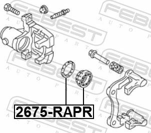 Febest 2675-RAPR - Ремкомплект, гальмівний супорт autozip.com.ua