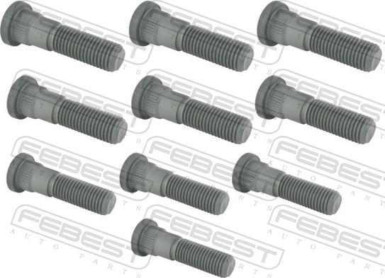 Febest 2084-001-PCS10 - Болт кріплення колеса autozip.com.ua