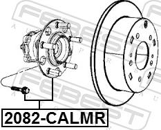 Febest 2082-CALMR - Маточина колеса autozip.com.ua