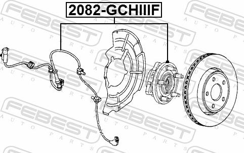 Febest 2082-GCHIIIF - Маточина колеса autozip.com.ua