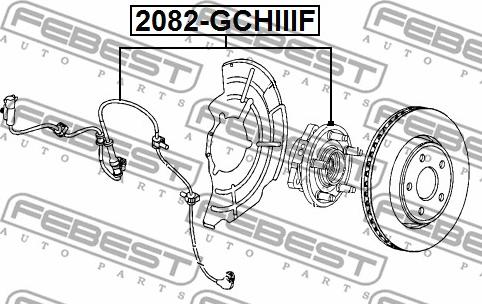 Febest 2082-GCHIIIF - Маточина колеса autozip.com.ua