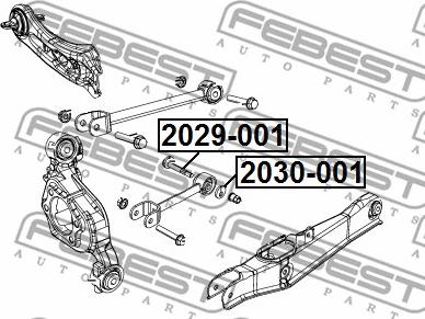 Febest 2029-001 - Болт регулювання розвалу коліс JEEP GRAND CHEROKEE. DODGE CALIBER Вир-во FEBEST autozip.com.ua