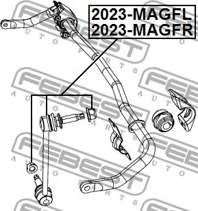 Febest 2023-MAGFL - Тяга / стійка, стабілізатор autozip.com.ua