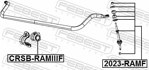 Febest 2023-RAMF - Тяга / стійка, стабілізатор autozip.com.ua