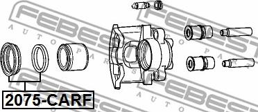 Febest 2075-CARF - Ремкомплект, гальмівний супорт autozip.com.ua