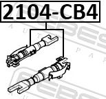 Febest 2104-CB4 - Регулятор, барабанне гальмо autozip.com.ua