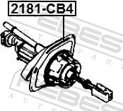 Febest 2181-CB4 - Головний циліндр, система зчеплення autozip.com.ua