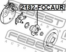 Febest 2182-FOCAUR - Маточина колеса autozip.com.ua