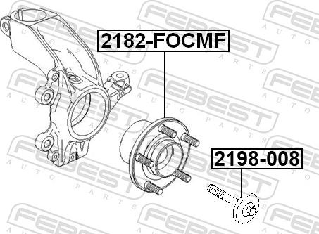 Febest 2182-FOCMF - Маточина колеса autozip.com.ua