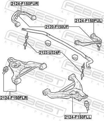 Febest 2124-F150FUR - Важіль незалежної підвіски колеса autozip.com.ua