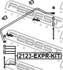 Febest 2123-EXPR-KIT - Тяга / стійка, стабілізатор autozip.com.ua