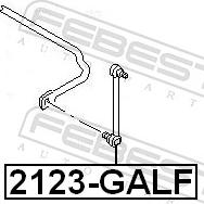 Febest 2123-GALF - Тяга / стійка, стабілізатор autozip.com.ua