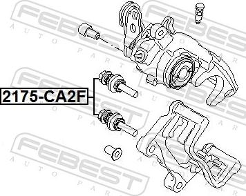 Febest 2175-CA2F - Ремкомплект, гальмівний супорт autozip.com.ua