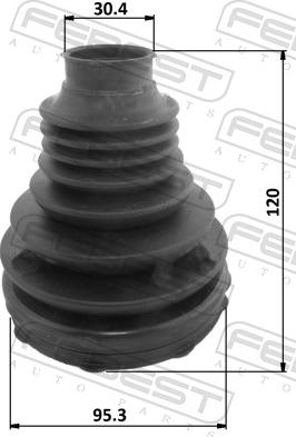 Febest 2815P-DUCT - Пильник, приводний вал autozip.com.ua